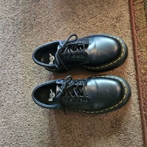 Dr. Martens Black Leather Men's Shoes
